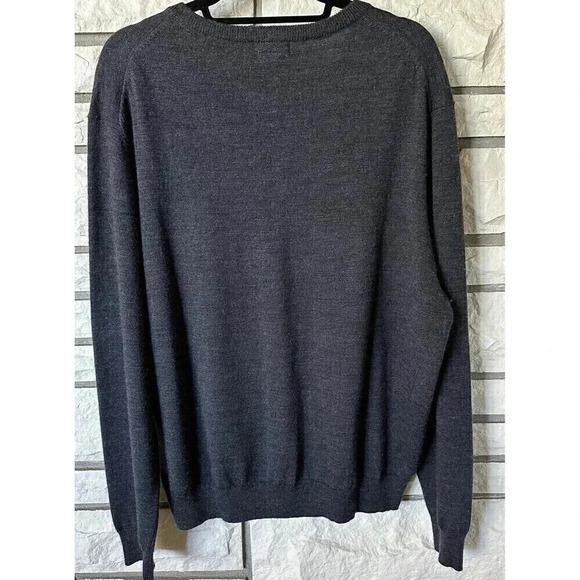 ARGYLE PULLOVER SWEATER MENS XL Consensus. 50% MERINO WOOL 50% Acrylic. Preppy - Picture 3 of 3